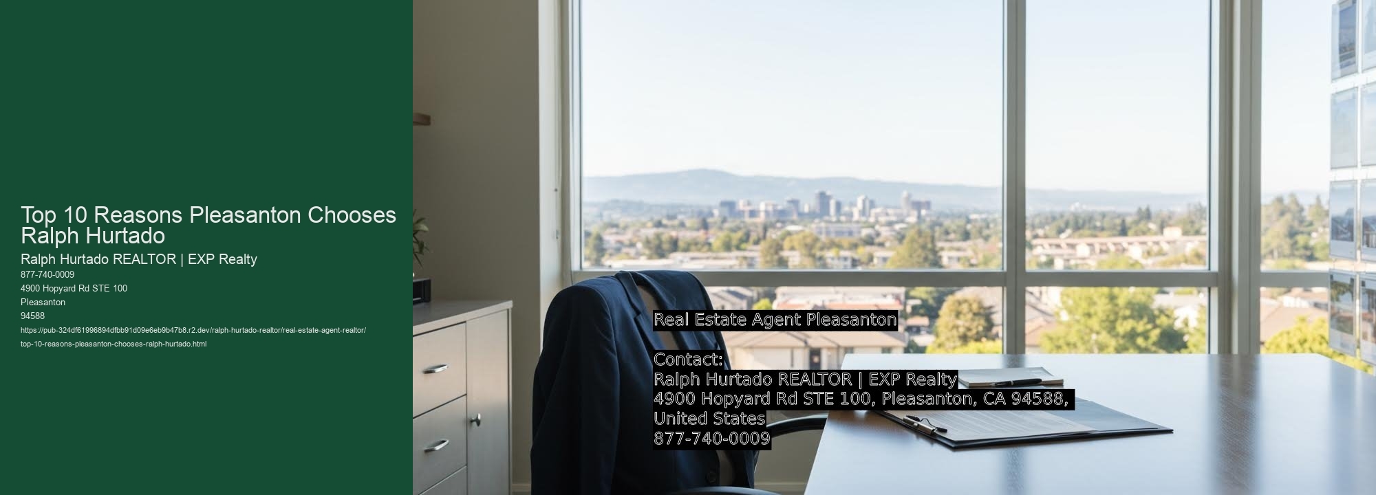 Top 10 Reasons Pleasanton Chooses Ralph Hurtado