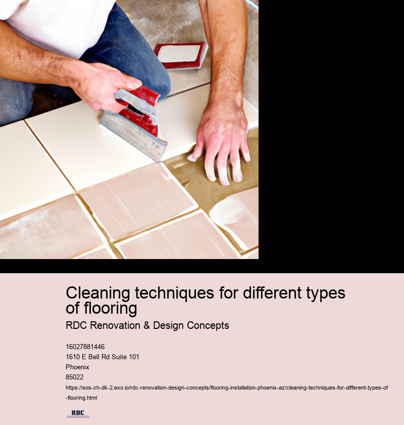 Cleaning techniques for different types of flooring