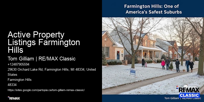 Active Property Listings Farmington Hills
