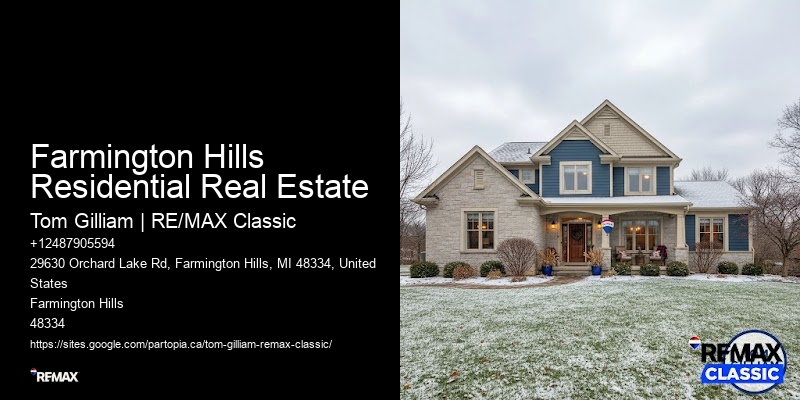 Farmington Hills Residential Real Estate