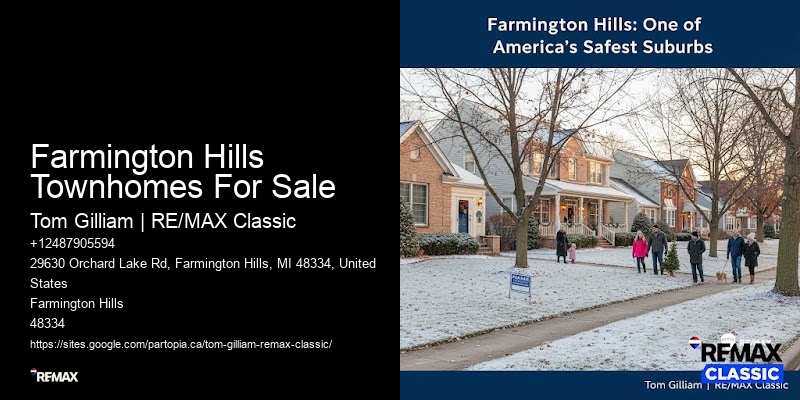 Farmington Hills Townhomes For Sale