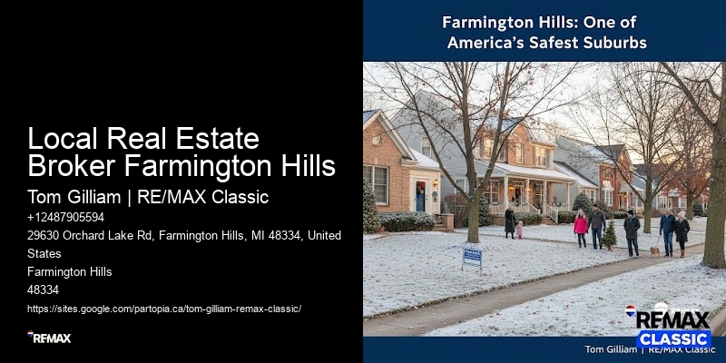 Local Real Estate Broker Farmington Hills