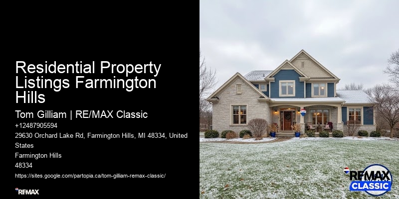 Residential Property Listings Farmington Hills