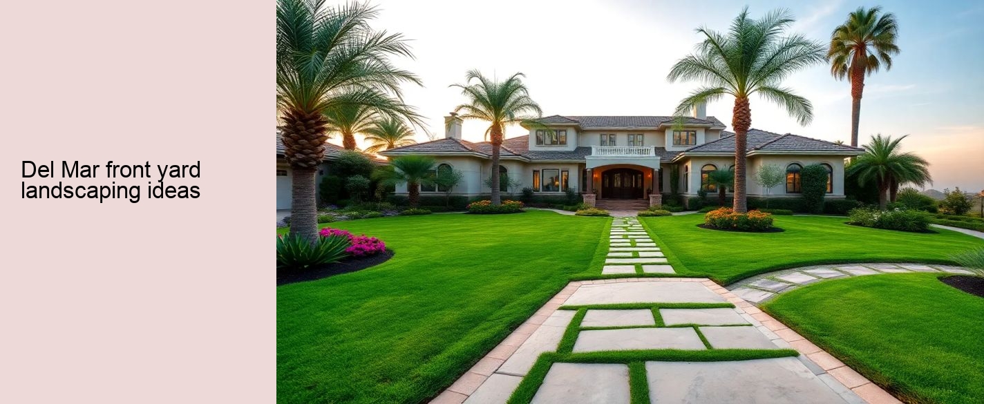 Del Mar front yard landscaping ideas