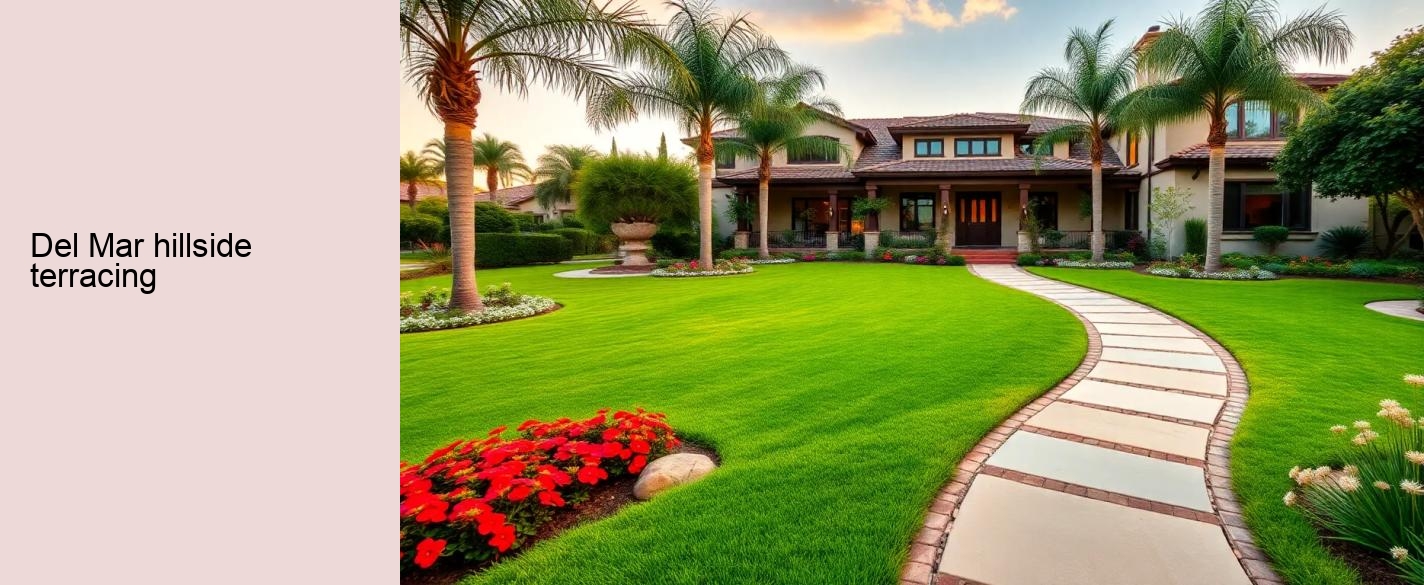Del Mar hillside terracing