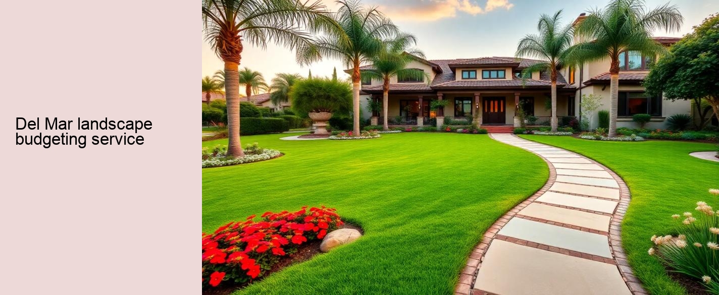 Del Mar landscape budgeting service