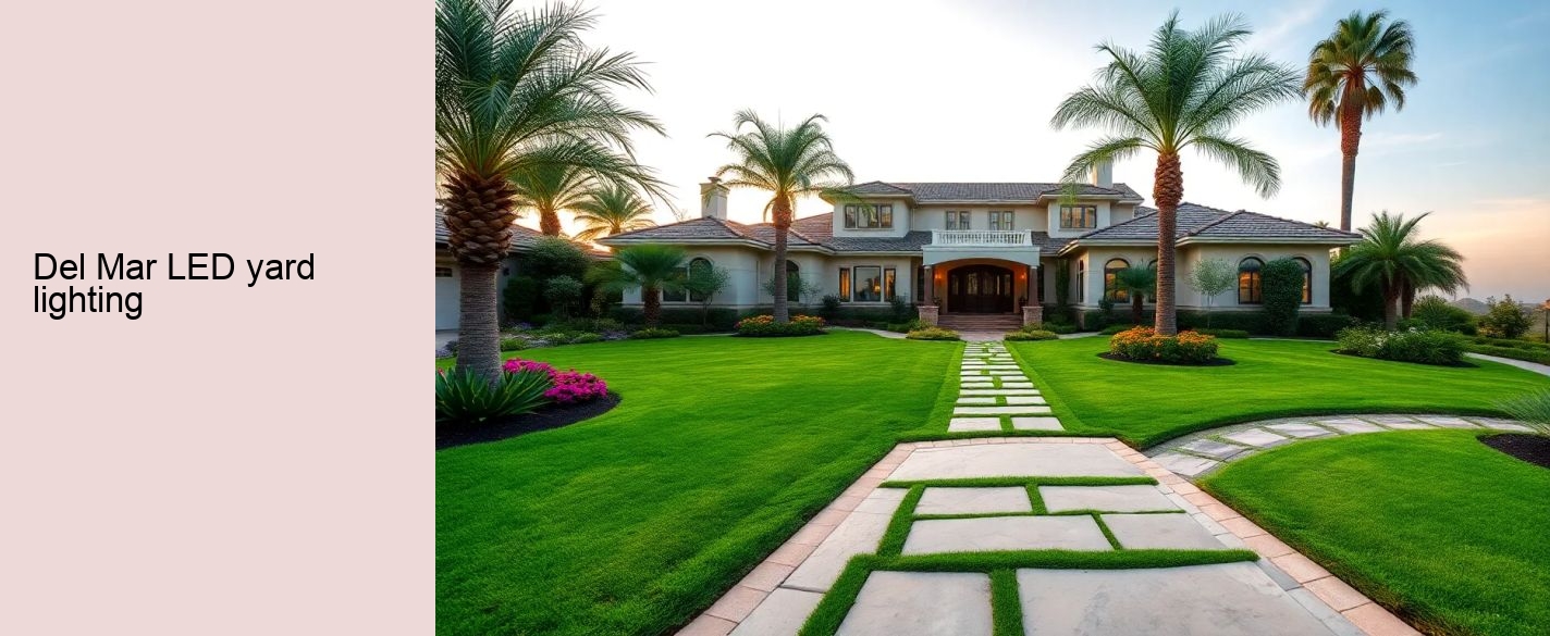 Del Mar LED yard lighting