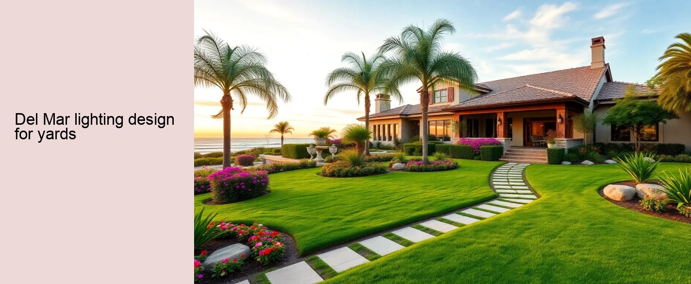 Del Mar lighting design for yards