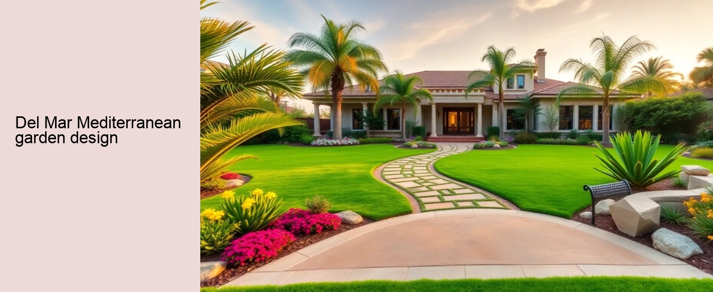 Del Mar Mediterranean garden design