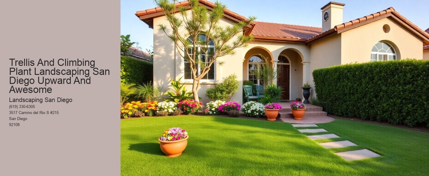 Trellis And Climbing Plant Landscaping San Diego Upward And Awesome