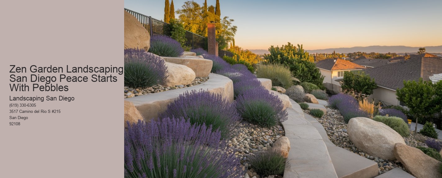 Zen Garden Landscaping San Diego Peace Starts With Pebbles