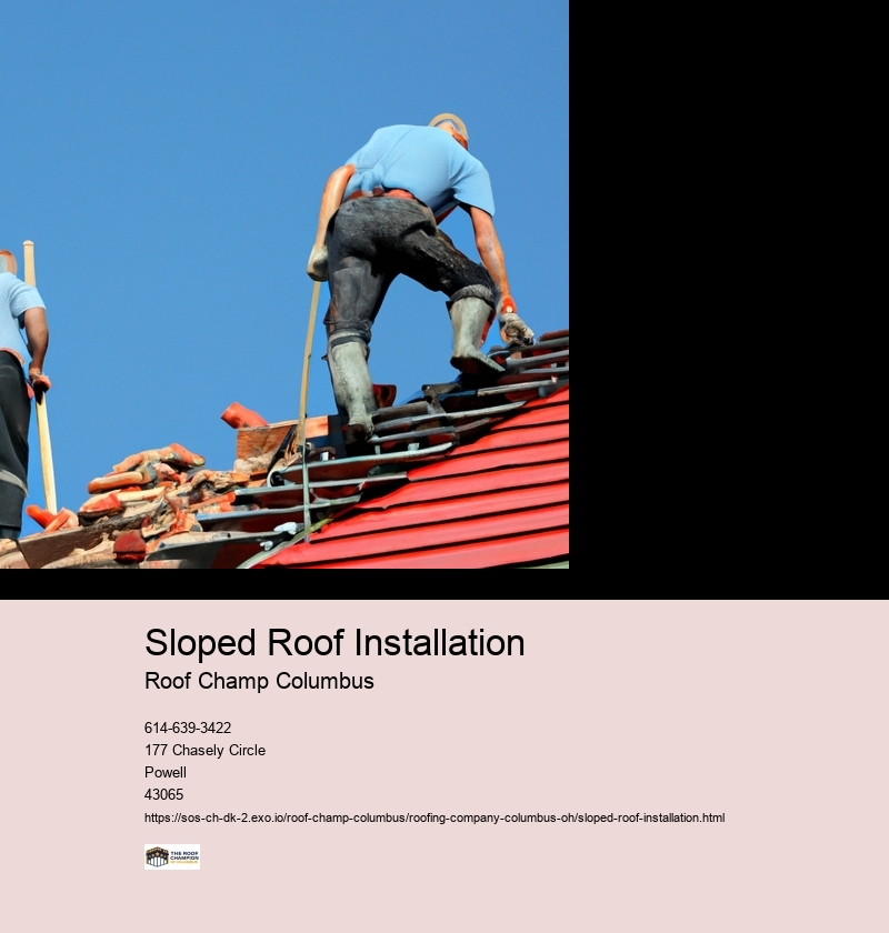 Choosing the right materials for sloped roofs