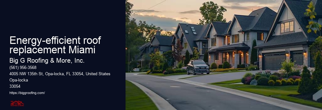 Energy-efficient roof replacement Miami