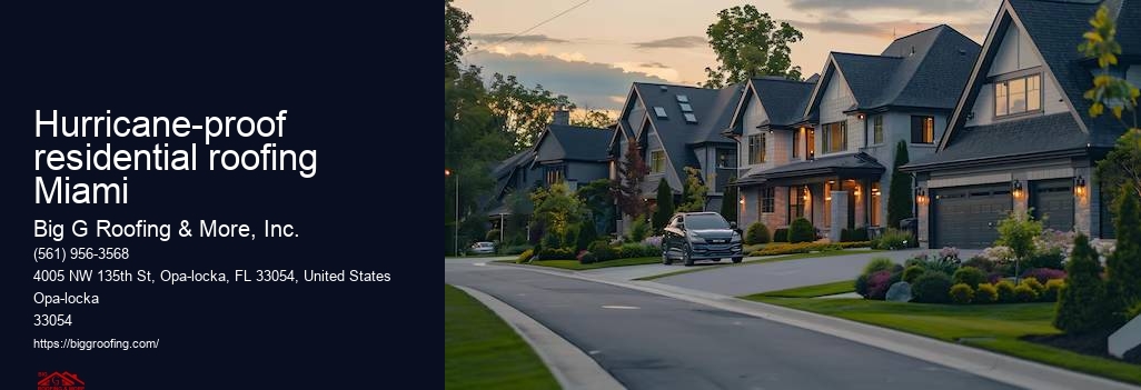 Hurricane-proof residential roofing Miami