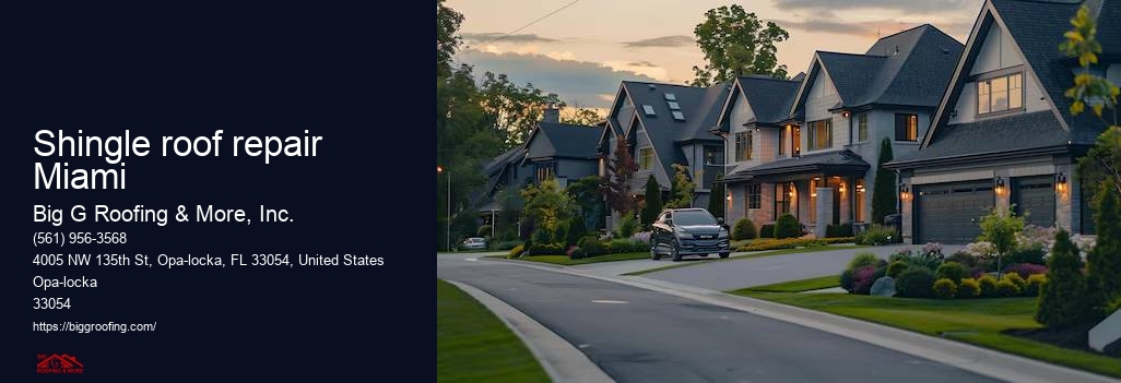 Shingle roof repair Miami