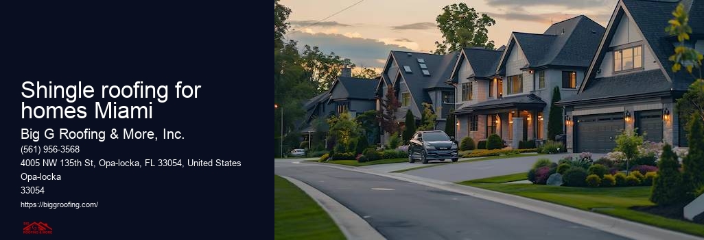 Shingle roofing for homes Miami