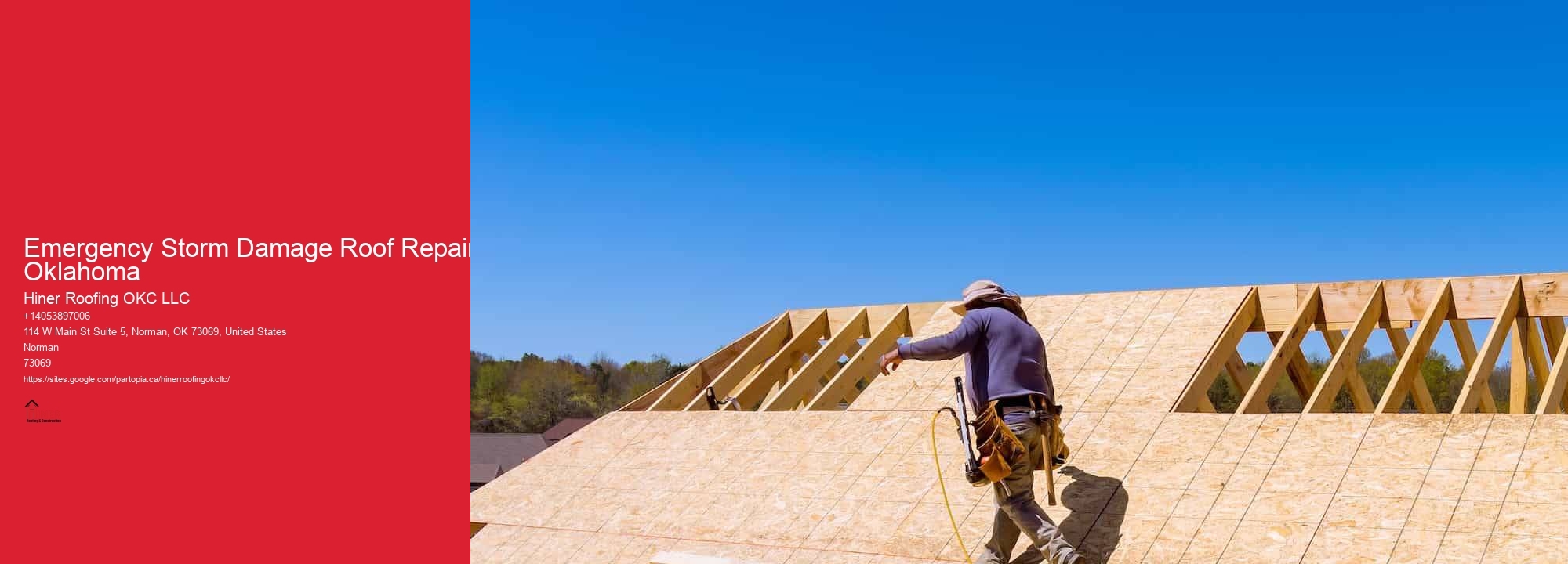 Emergency Storm Damage Roof Repair Oklahoma