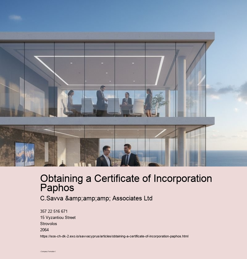 Obtaining a Certificate of Incorporation Paphos