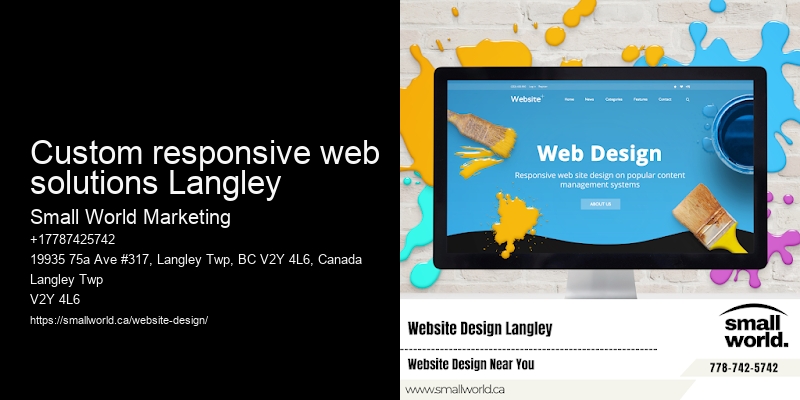 custom responsive web solutions Langley