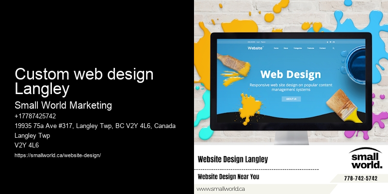 Custom web design Langley