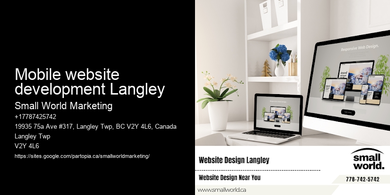 Mobile website development Langley