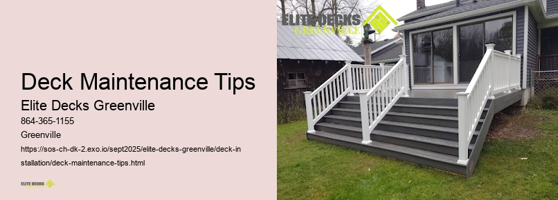 Deck Maintenance Tips