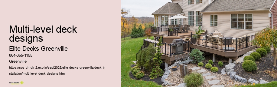 Multi-level deck designs