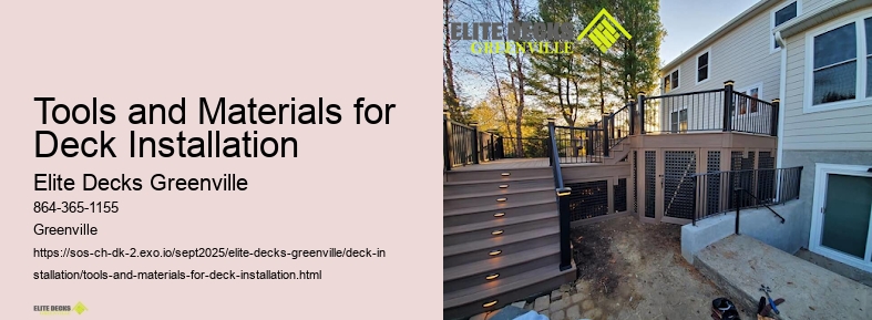 Tools and Materials for Deck Installation
