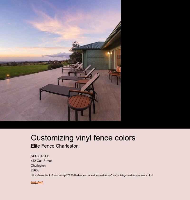 Benefits of Customizing Vinyl Fence Colors