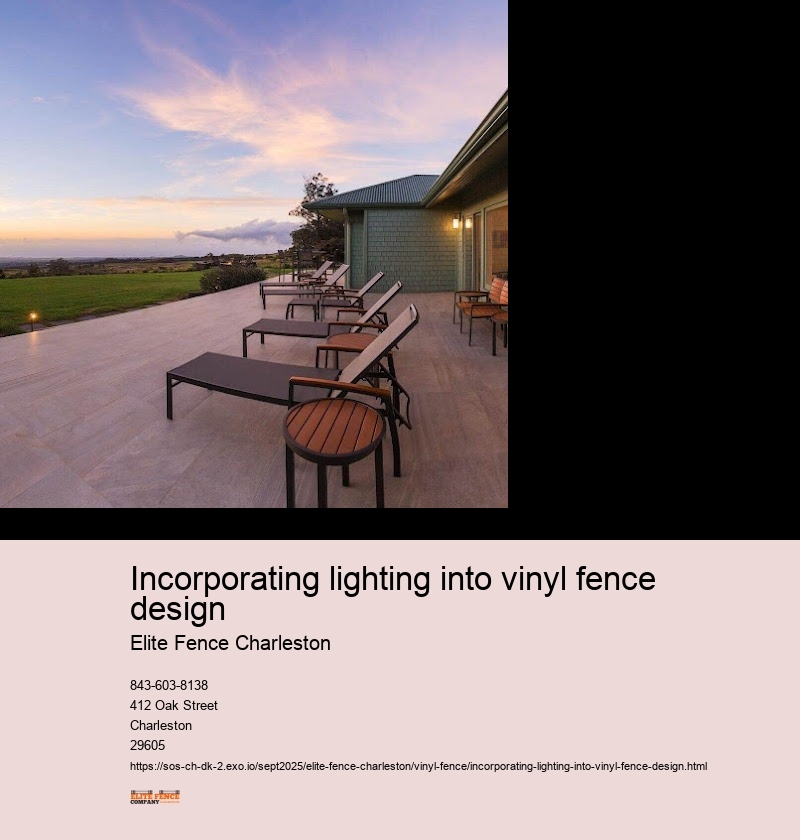 Benefits of incorporating lighting into vinyl fence design