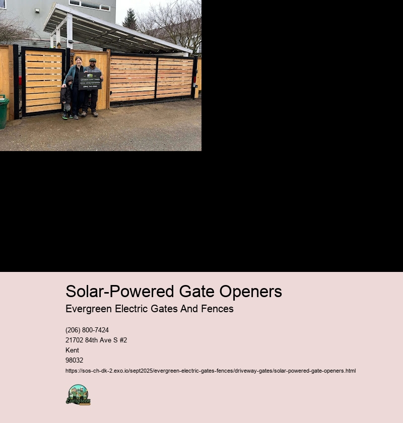 Installation Process for Solar-Powered Driveway Gate Openers