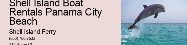 Shell Island Panama City Beach Florida	