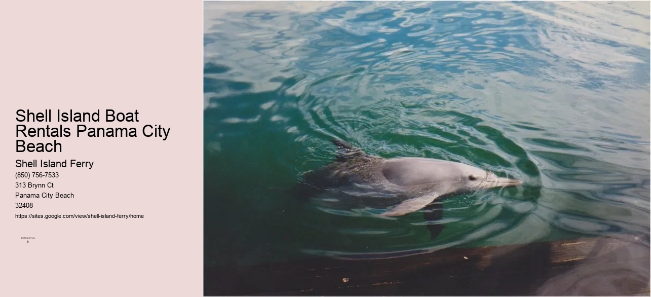 Shell Island Ferry Panama City Beach	