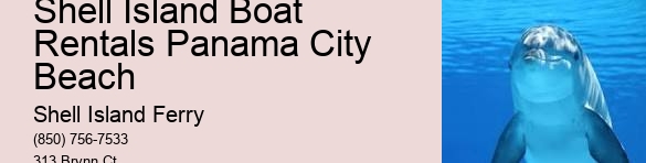 Shell Island In Panama City Beach	