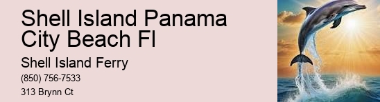 Shell Island Excursions Panama City Beach	