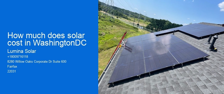 How much does solar cost in WashingtonDC