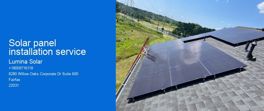 Solar panel installation service