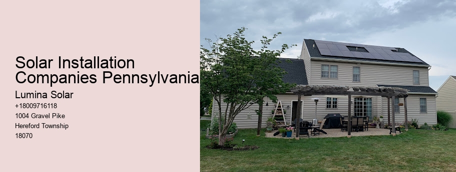 Solar Installation Companies Pennsylvania