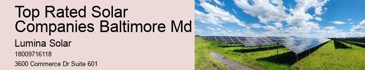 Top Rated Solar Companies Baltimore Md