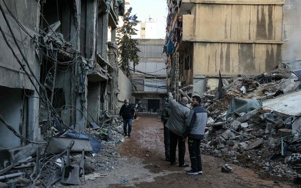 Zerstörte Gebäude in Beirut infolge israelischer Luftangriffe. © Ibrahim Amro / AFP