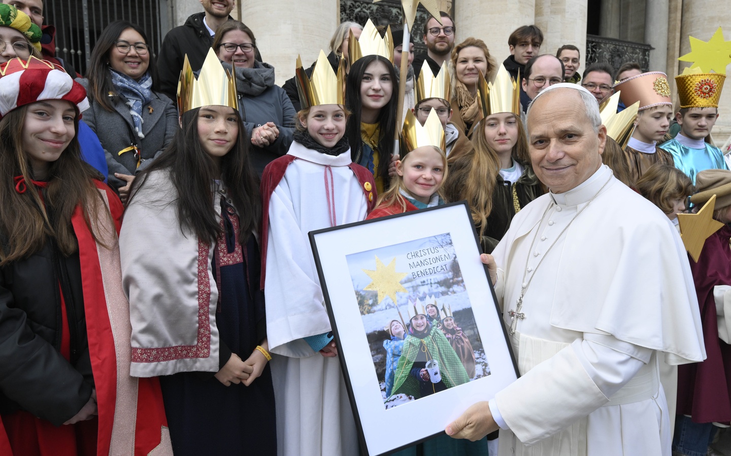 Les Chanteurs à l’étoile suisses à Rome: des enfants célèbrent le Nouvel An avec le pape Léon XIV