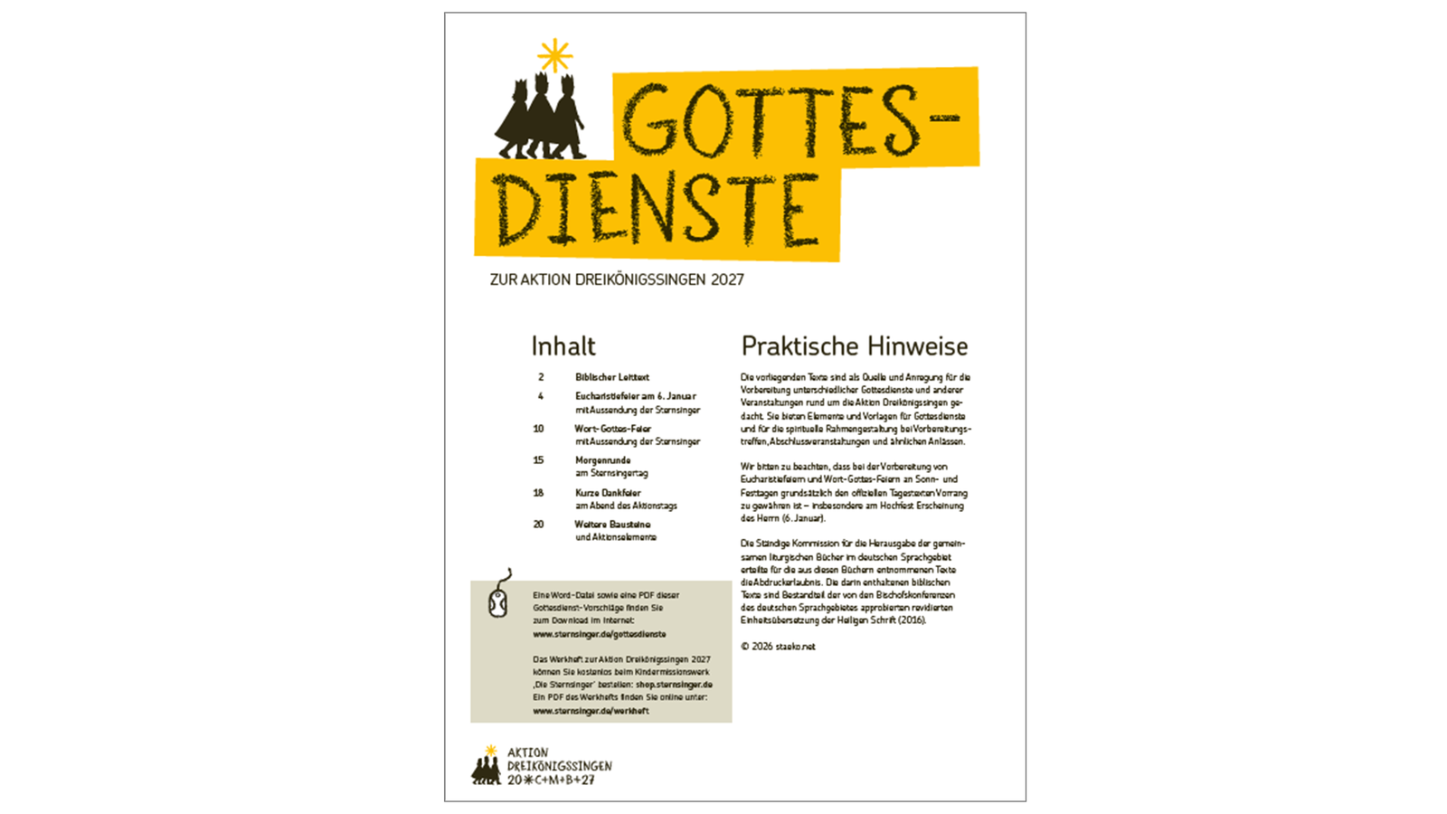 Gottesdienste 2027