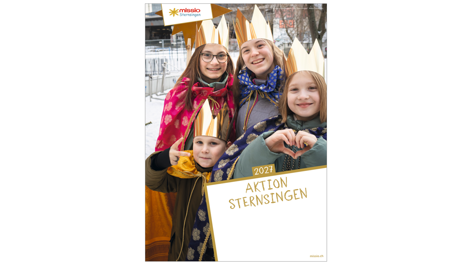 Plakat Sternsingen zum Selbstausfüllen Aktion 2027