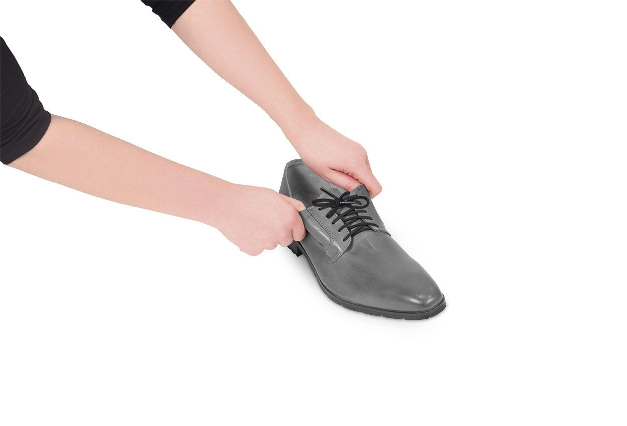 Lacets de souliers élastiques noir, 60 cm
