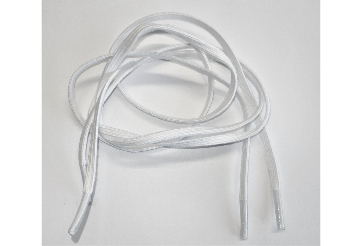 Schnürsenkel elastisch weiss, 60 cm