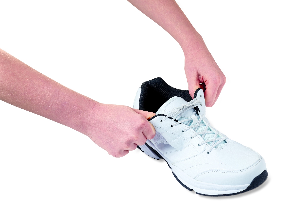 Lacci elastici per scarpe bianco, 60 cm
