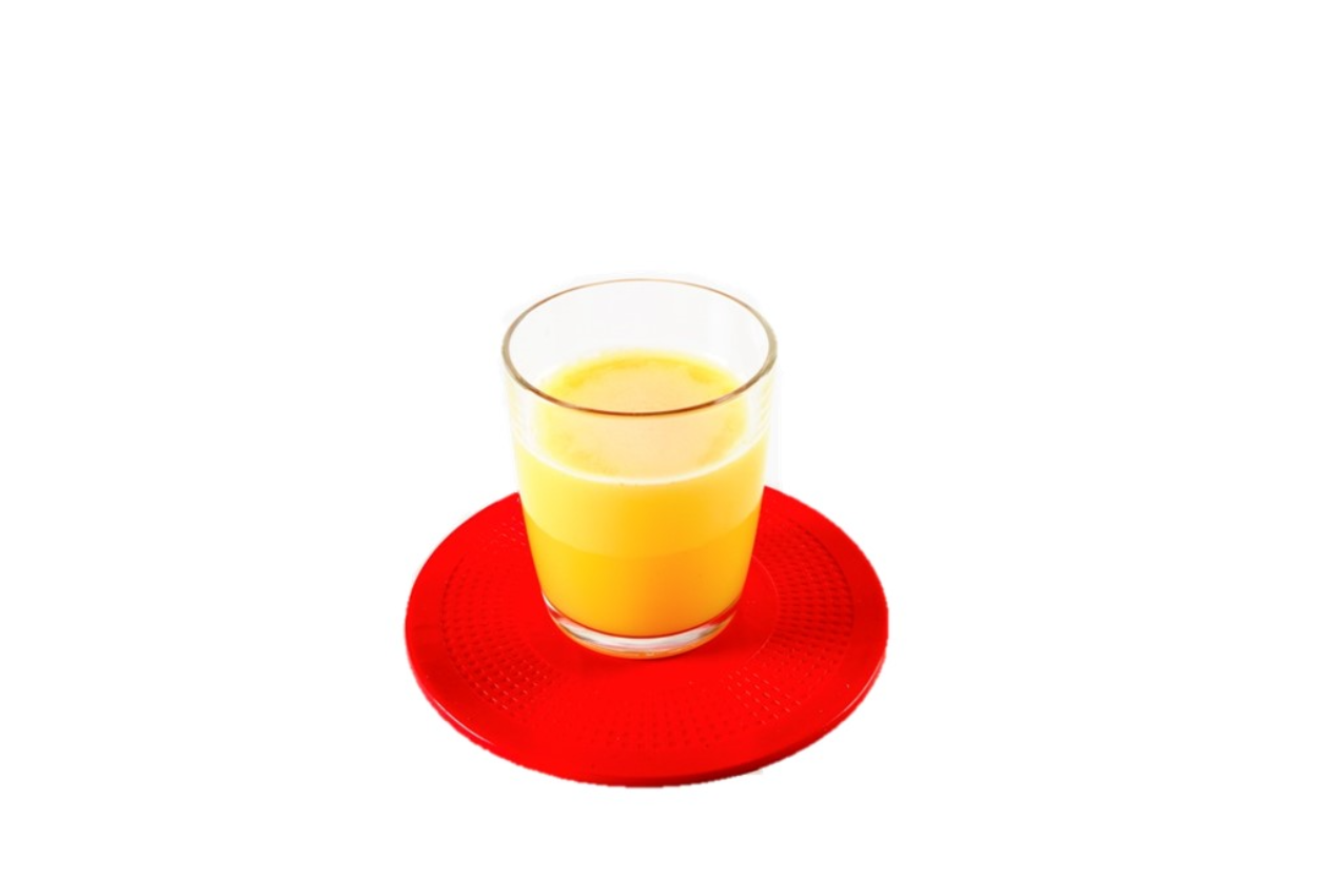 Tappetino antisdrucciolo, rosso rotondo