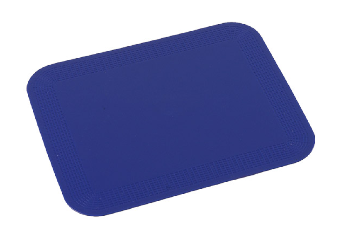 Dessous-de-plat antidérapants, bleu, rectangulaire