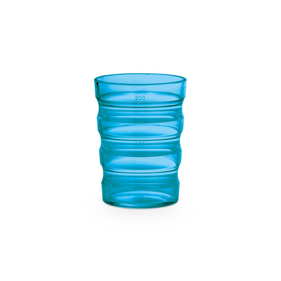 Bicchiere ondulato blu