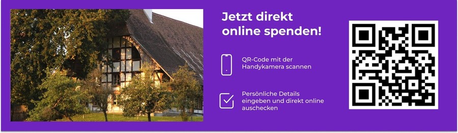Direktspendenbanner für QR-Spenden